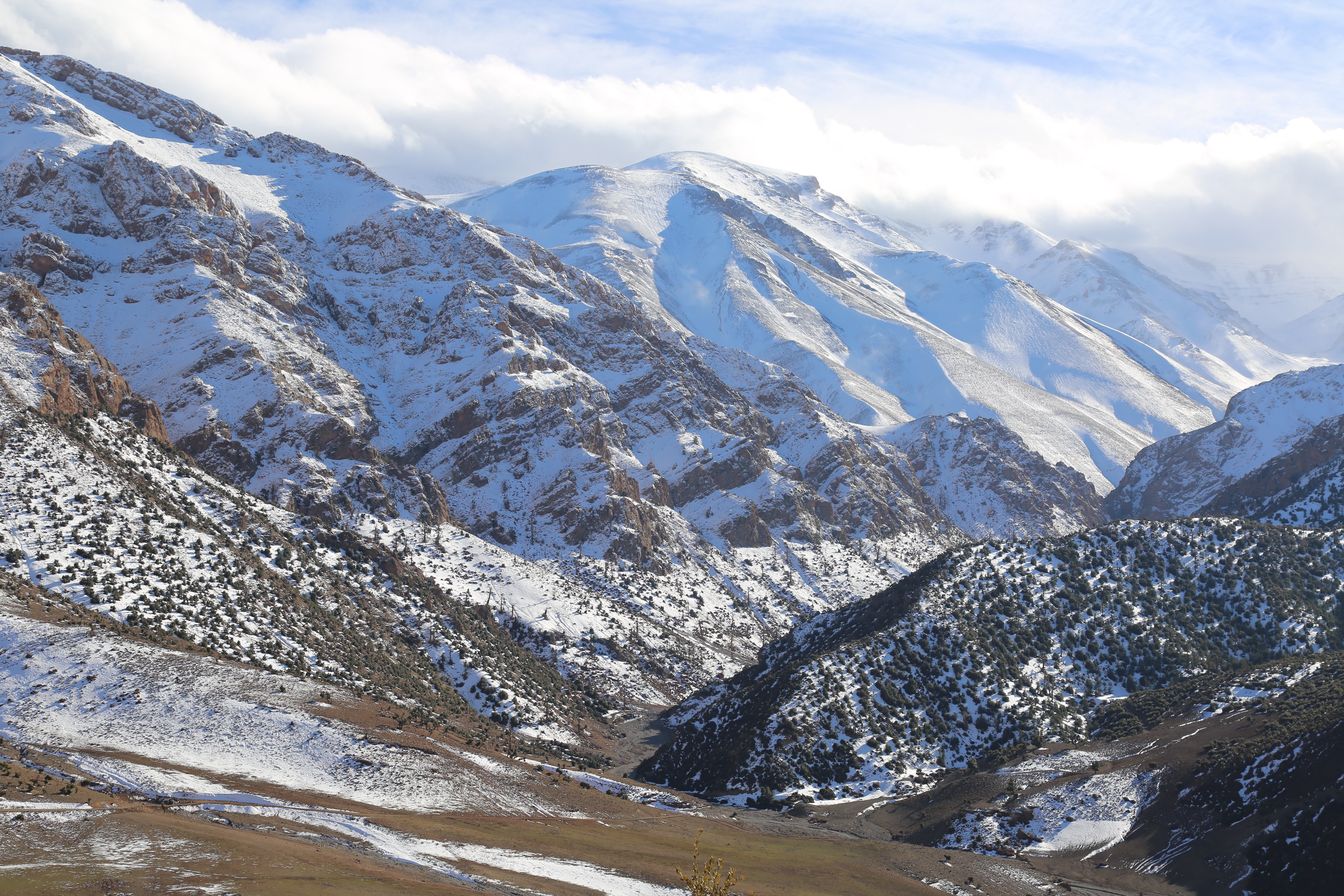 Jbel Ayachi Snow-Capped Peaks